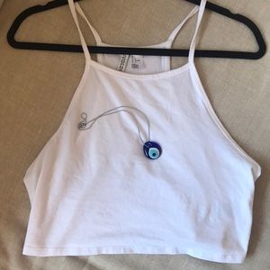 H&M basic tank crop